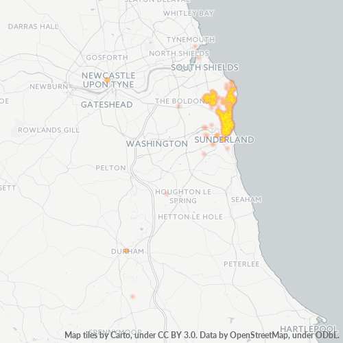 Dami ng Negosyo sa Postal Code SR6 - United Kingdom
