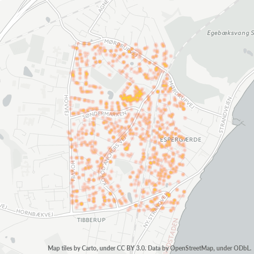 Dami ng Negosyo sa Postal Code 3060 - Espergærde, Region Hovedstaden
