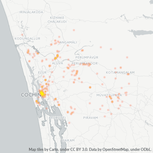Dami ng Negosyo sa Postal Code 682011 - Ernākulam, State of Kerala