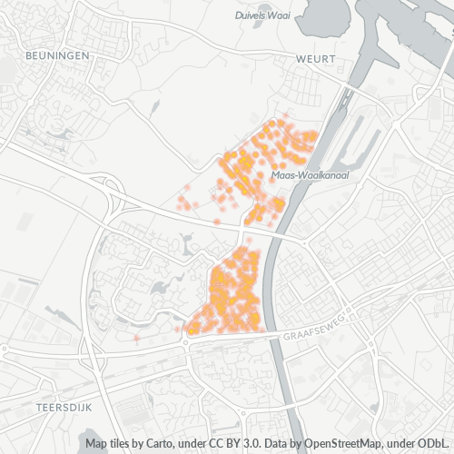 Dami ng Negosyo sa Postal Code 6545 - Nijmegen, Provincie Gelderland
