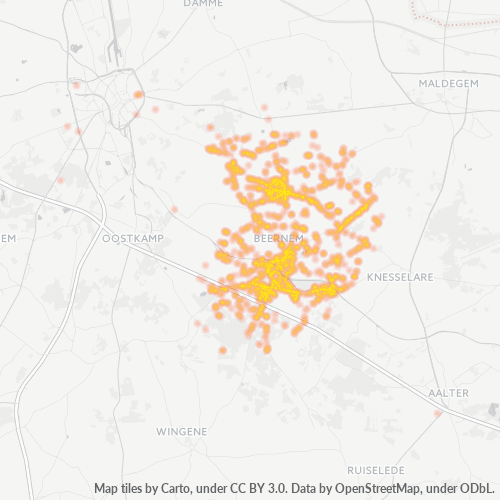 Bedrijfsconcentratie in Postcode 8730 - Oedelem, Vlaanderen