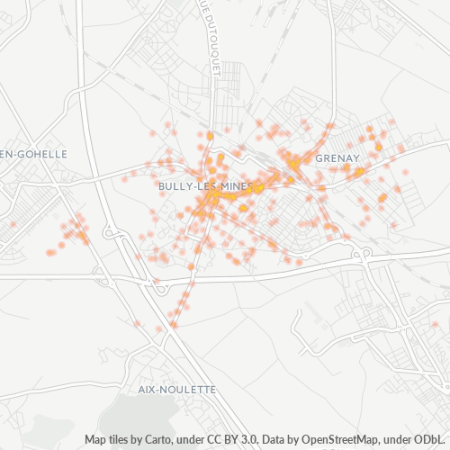 Dami ng Negosyo sa Postal Code 62160 - Grenay, Nord-Pas-de-Calais
