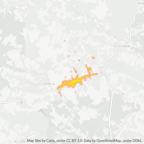 Bedrijfsconcentratie in Postcode 20600 - Spanje
