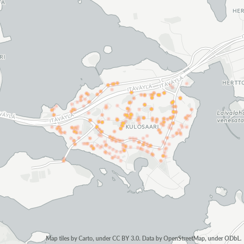 Bedrijfsconcentratie in Postcode 00570 - Vallila, Uusimaa (regio)