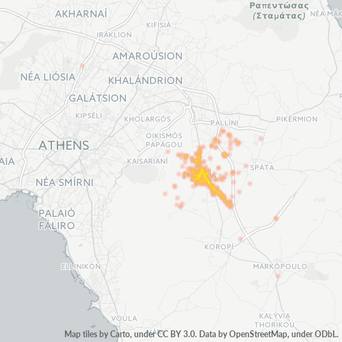Dami ng Negosyo sa Postal Code 190 02 - Paianía, Attica