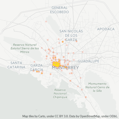 Dami ng Negosyo sa Postal Code 64060 - Monterrey, Nuevo León