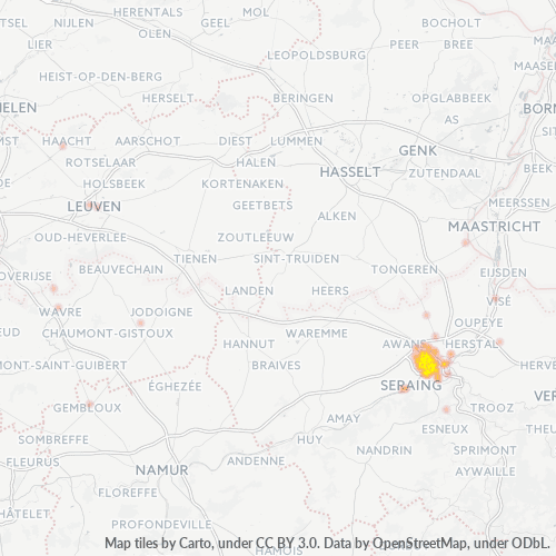 Bedrijfsconcentratie in Postcode 4420 - Montegnée, Wallonië