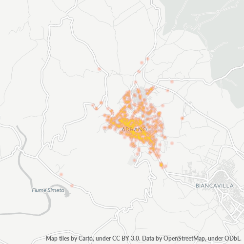 Bedrijfsconcentratie in Postcode 95031 - Italië