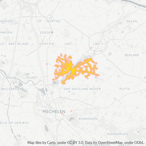 Bedrijfsconcentratie in Postcode 2570 - België