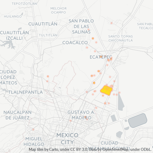 Dami ng Negosyo sa Postal Code 55130 - Ecatepec, Estado ng Mehiko