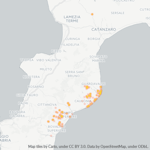 Dami ng Negosyo sa Postal Code 89040 - Pazzano, Calabria
