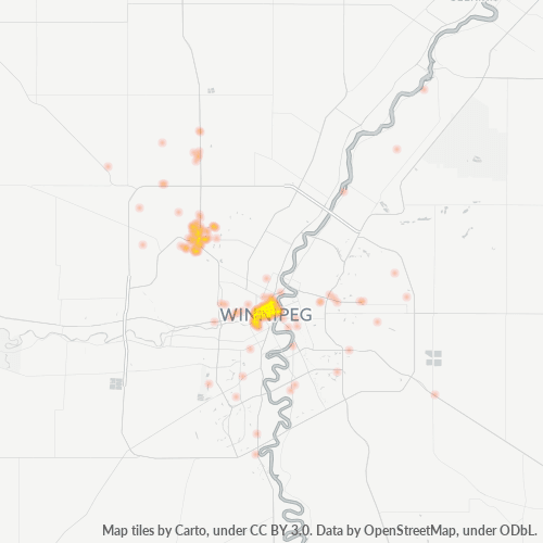 Dami ng Negosyo sa Postal Code R3C - Winnipeg, Manitoba