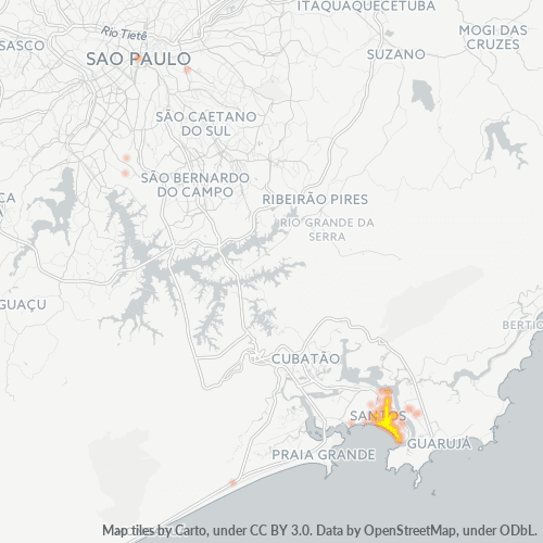 Dami ng Negosyo sa Postal Code 11045-000 - Santos, São Paulo