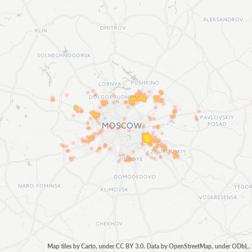 Dami ng Negosyo sa Postal Code 140000 - Lyubertsy, Moscow Oblast