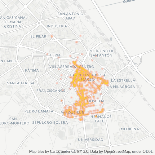 Verksamhetskoncentration i Postnummer 02002 - Albacete, Kastilien-La Mancha
