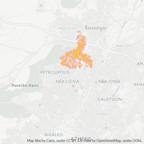 Dami ng Negosyo sa Postal Code 134 51 - Kamaterón, Attica