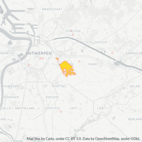 Bedrijfsconcentratie in Postcode 2150 - Borsbeek, Vlaanderen