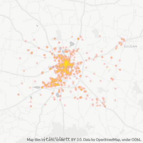 Dami ng Negosyo sa Postal Code 44110 - Soudan, Pays de la Loire