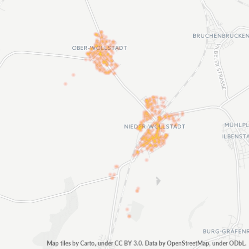 Bedrijfsconcentratie in Postcode 61206 - Hessen