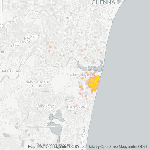 Dami ng Negosyo sa Postal Code 600090 - Chennai, State of Tamil Nādu