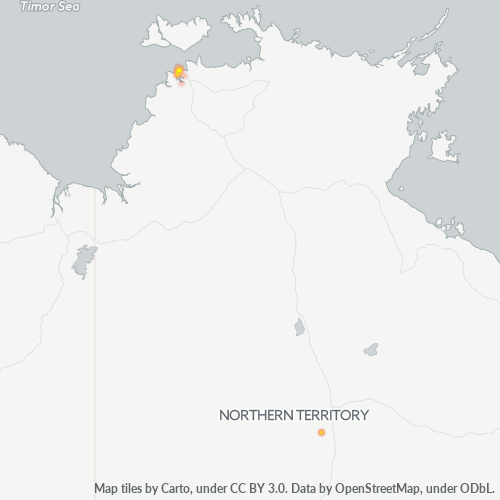 Dami ng Negosyo sa Postal Code 0810 - Tiwi, Hilagang Teritoryo
