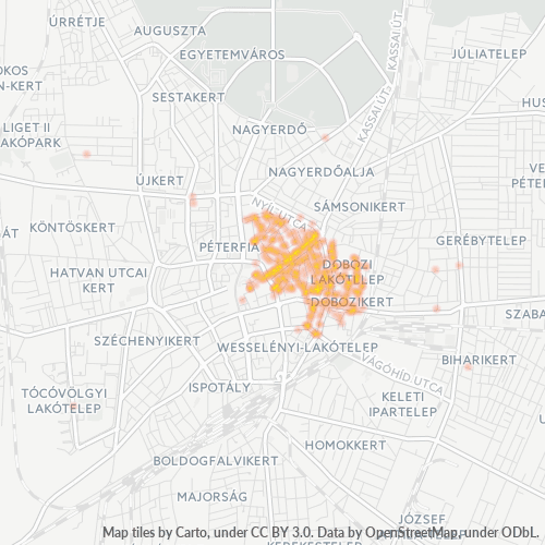 Dami ng Negosyo sa Postal Code 4029 - Debrecen, Hajdú-Bihar