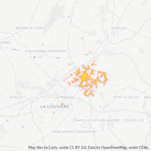 Bedrijfsconcentratie in Postcode 7180 - Seneffe, Wallonië