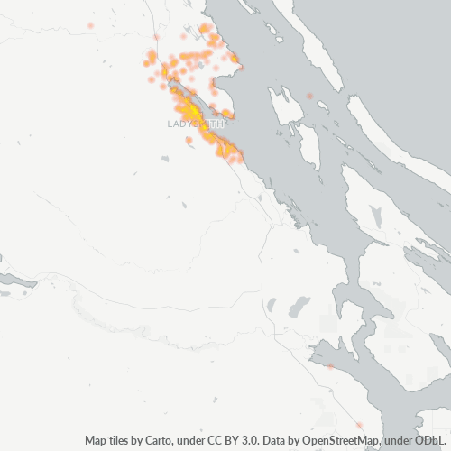 Dami ng Negosyo sa Postal Code V9G - Ladysmith, British Columbia