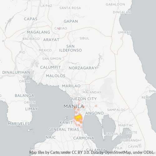 Business Concentration in Zip Code 1709 - Parañaque, Calabarzon