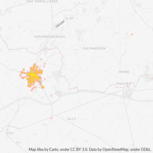 Bedrijfsconcentratie in Postcode 7860 - Lessen, Wallonië
