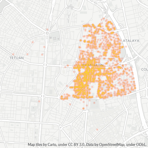Verksamhetskoncentration i Postnummer 28016 - Madrid, Madrid (autonom region)