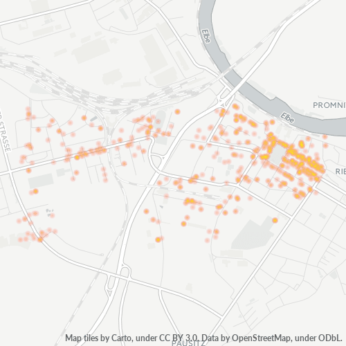 Business Concentration in Postal Code 01587 - Riesa, Saxony