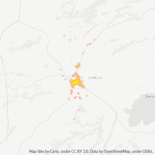 Bedrijfsconcentratie in Postcode 30520 - Jumilla, Murcia (autonome gemeenschap)