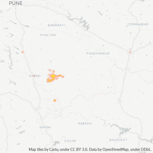 Dami ng Negosyo sa Postal Code 415311 - Vite, Maharashtra