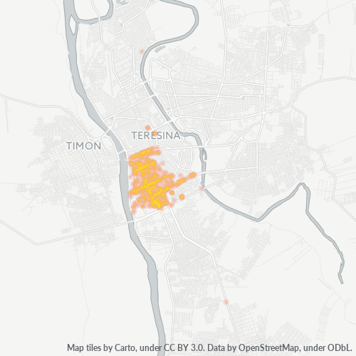 Dami ng Negosyo sa Postal Code 64019-000 - Teresina, Piauí