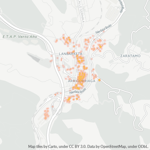 Dami ng Negosyo sa Postal Code 48480 - Arrigorriaga, Bayang Basko