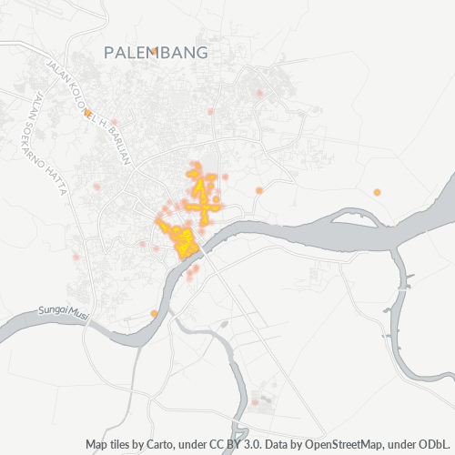 Dami ng Negosyo sa Postal Code 30113 - Palembang, Sumatera Selatan