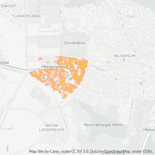 Dami ng Negosyo sa Postal Code 1216 - Hilversum, Provincie Noord-Holland