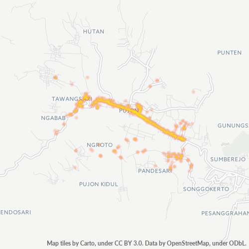 Dami ng Negosyo sa Postal Code 65391 - Malang, Silangang Java