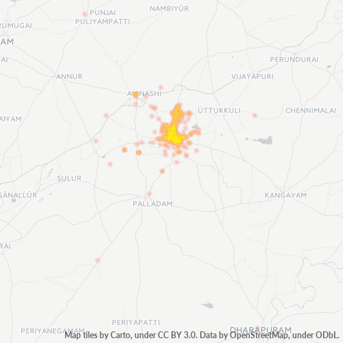 Dami ng Negosyo sa Postal Code 641602 - Coimbatore, State of Tamil Nādu