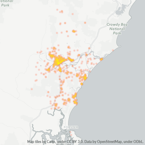 Dami ng Negosyo sa Postal Code 2430 - Taree, New South Wales