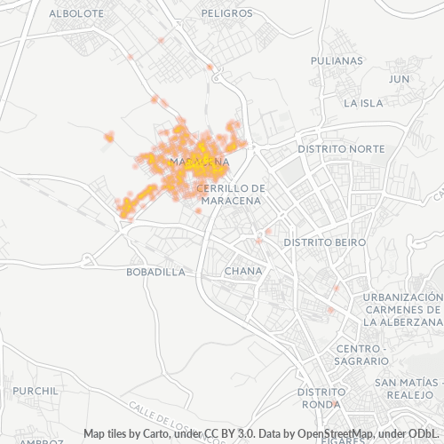 Bedrijfsconcentratie in Postcode 18200 - Maracena, Andalusië