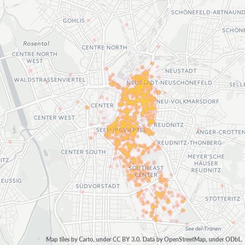 Business Concentration in Postal Code 04103 - Leipzig, Saxony
