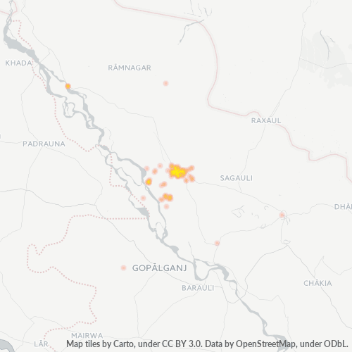 Dami ng Negosyo sa Postal Code 845438 - Bettiah, State of Bihār