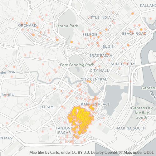 Concentració d'empreses a Codi Postal 06 - Singapur