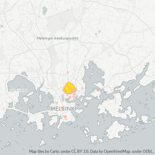 Bedrijfsconcentratie in Postcode 00510 - Vallila, Uusimaa (regio)