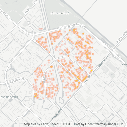 Dami ng Negosyo sa Postal Code 2131 - Hoofddorp, Provincie Noord-Holland
