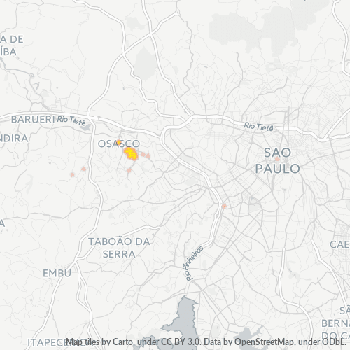 Dami ng Negosyo sa Postal Code 06083-000 - Osasco, São Paulo