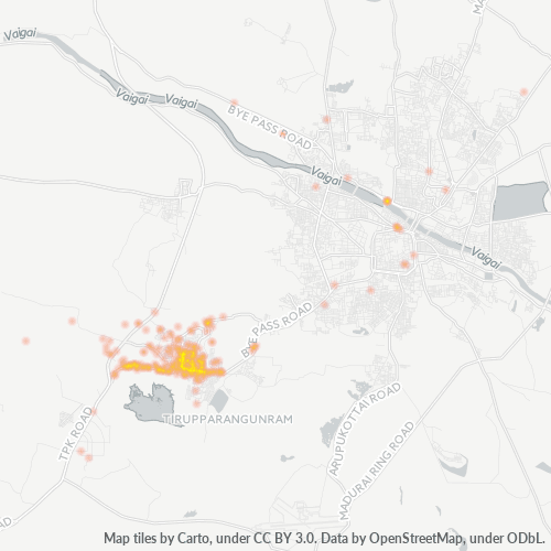 Dami ng Negosyo sa Postal Code 625006 - Madurai, State of Tamil Nādu
