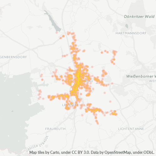Dami ng Negosyo sa Postal Code 08412 - Werdau, Sahonya